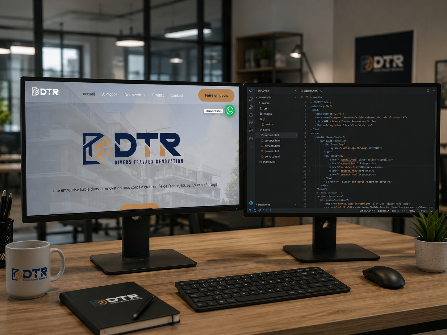 Site internet DTR Pro — Rénovation