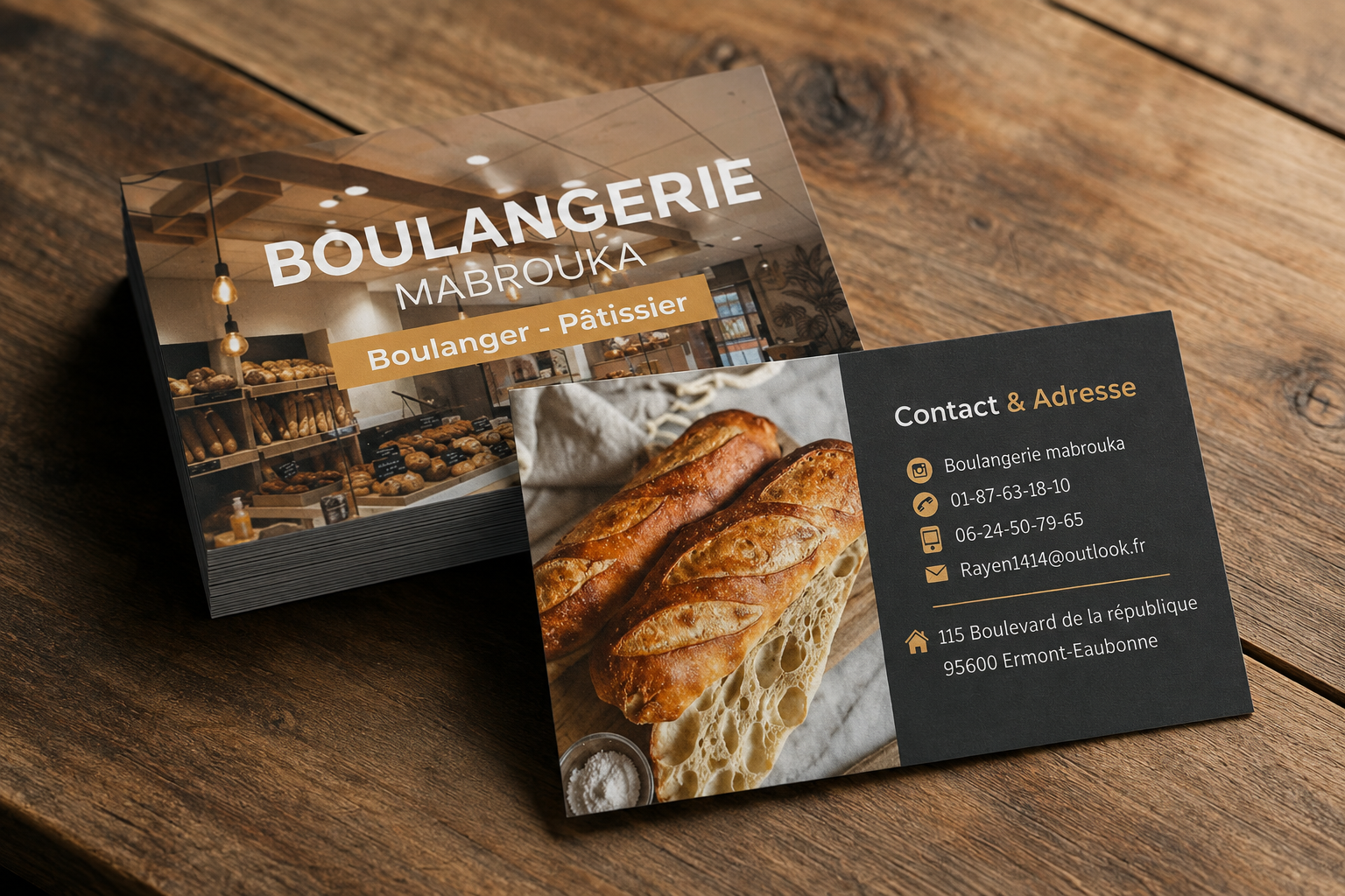 Boulangerie Mabrouka — CARTE DE VISITE